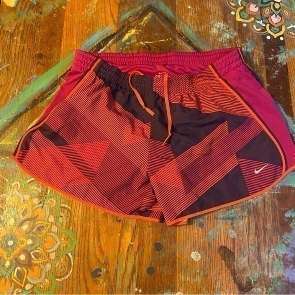 Nike Color Block Strip Dri-Fit Running Short Size Large